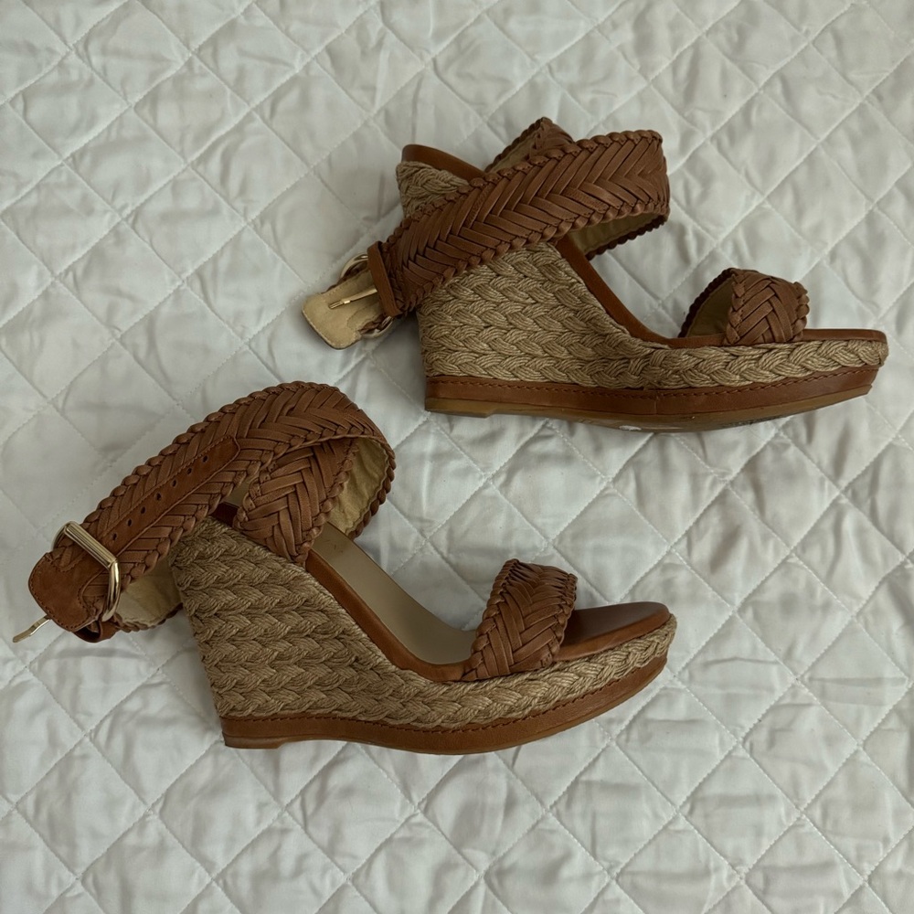 Stuart Weitzman Brown Wedges - Picture 2 of 7